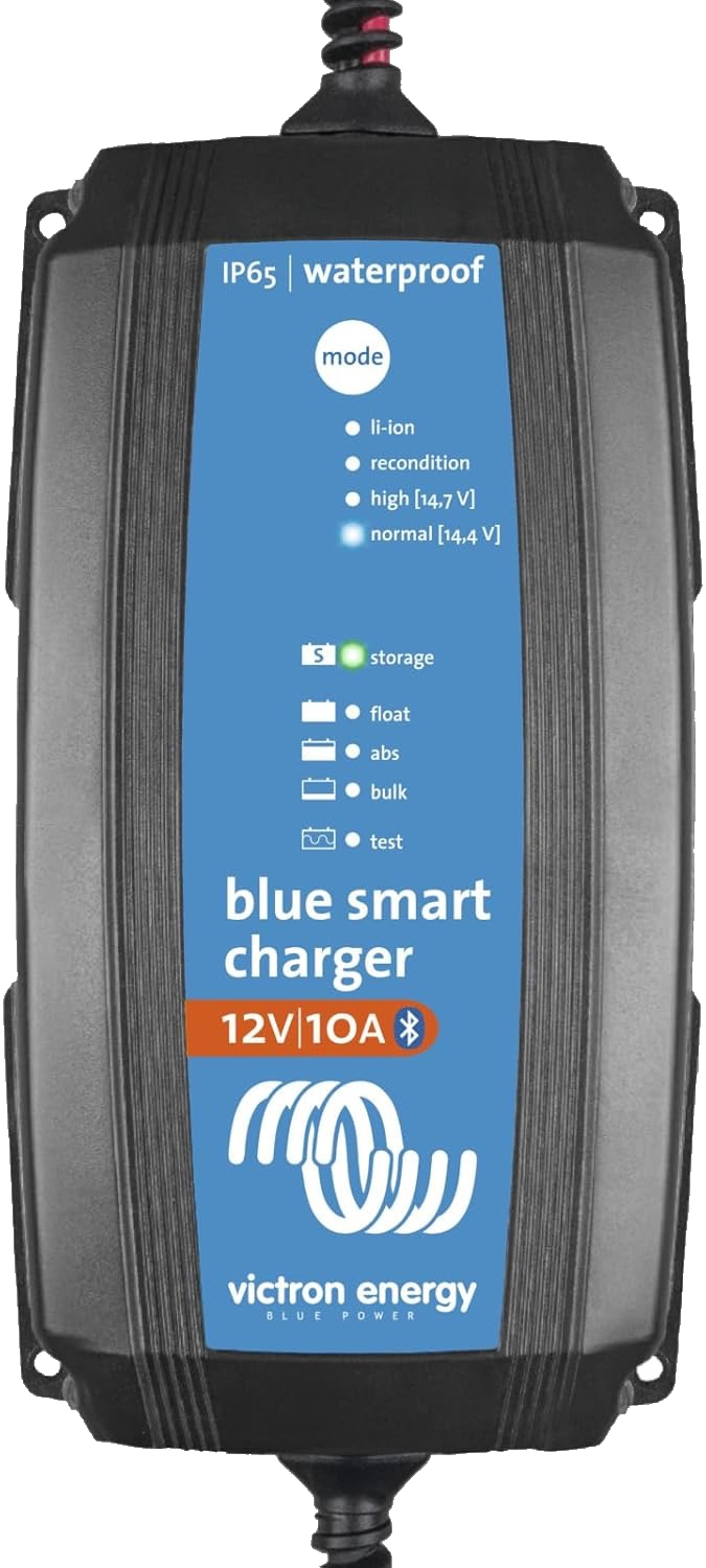 Victron Energy Blue Smart IP65 waterproof 12 volt 10 amp Bluetooth battery charger